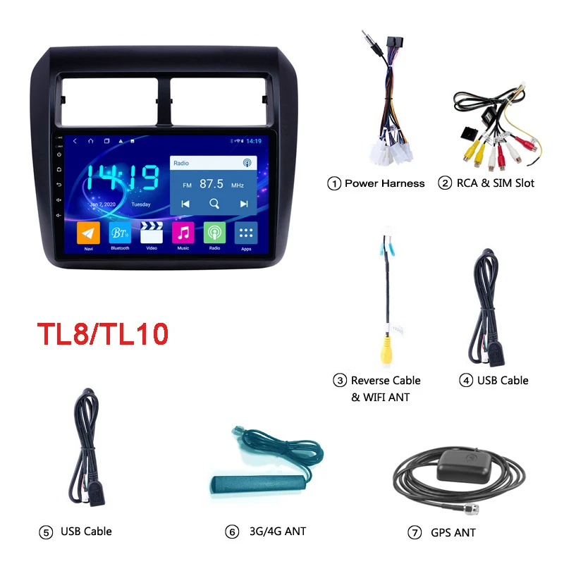 9 дюймов для Toyota AGYA/WIGO 2013 2014-2019 Android 10 головное устройство стерео автомобильное