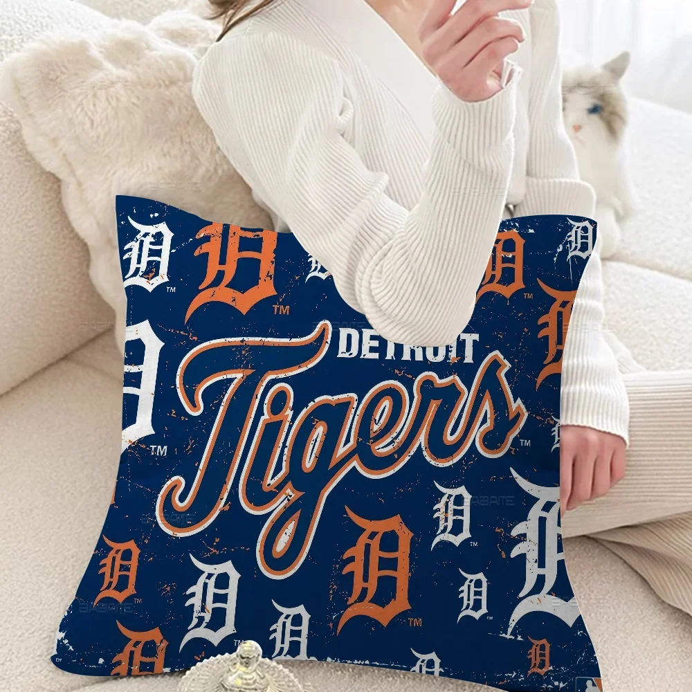 D-Detroit T-Tigers наволочки с мультяшным диваном, декоративные домашние двусторонние печатные короткие плюшевые милые чехлы для подушек (art.: 3920cd2f41423) - 3920cd2f41423