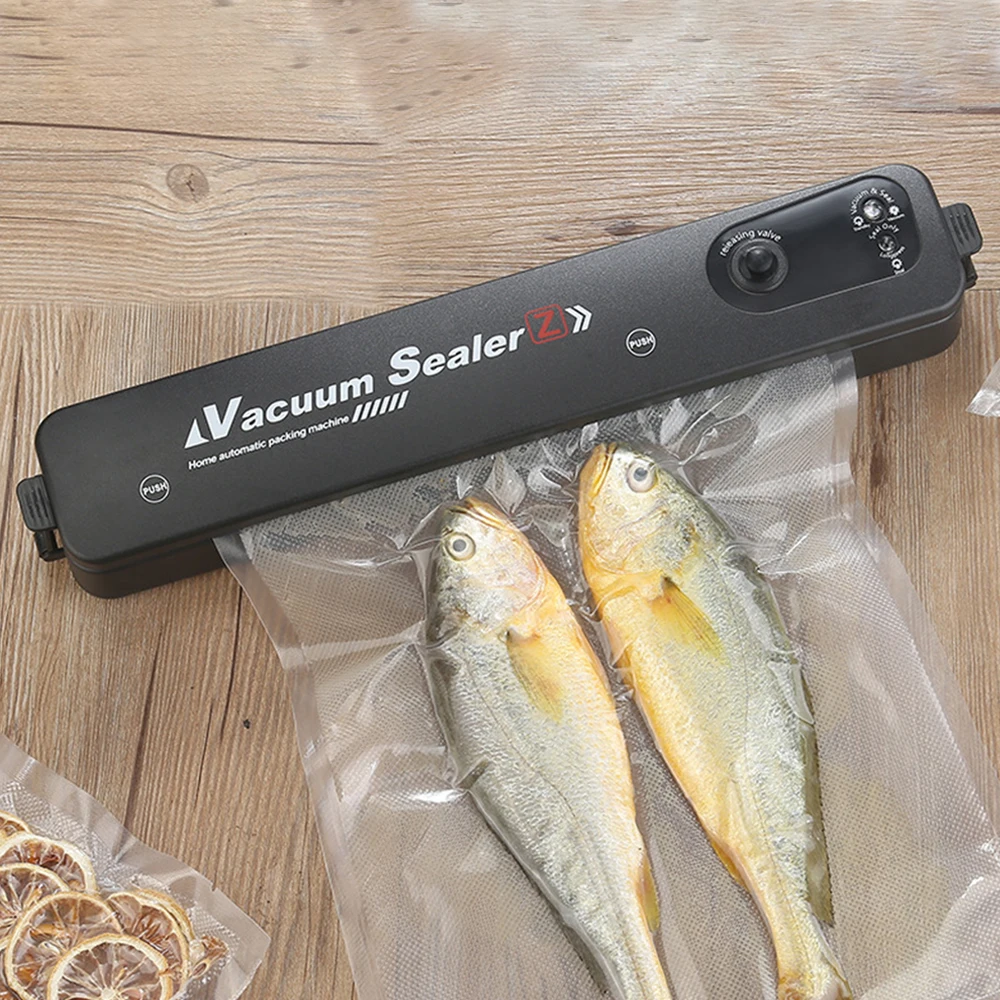 

Vacuum Sealer Machine Household Food Packaging Machine 220V/110V Film Sealer With 10pcs Food Vacuum Bags Kichen Tool