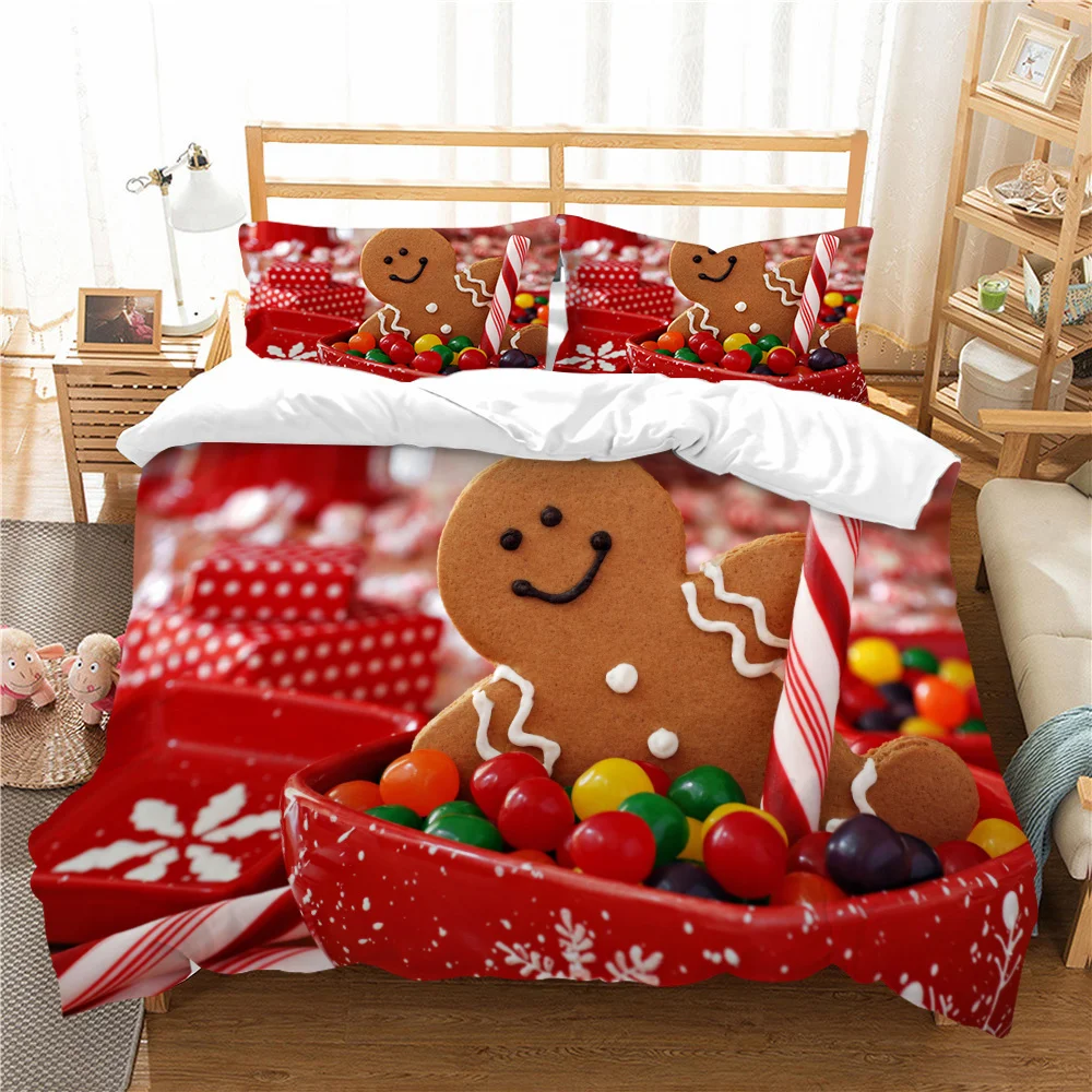 

Duvet Covers Christmas Bedding Cover Suits Newly Home Textiles Boys Girls Single Double Size Microfiber Bedspreads