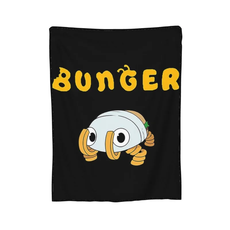 Мягкое теплое фланелевое одеяло Bugsnax Bunger, постельное белье для кровати, гостиной, пикника, путешествия, дома, дивана