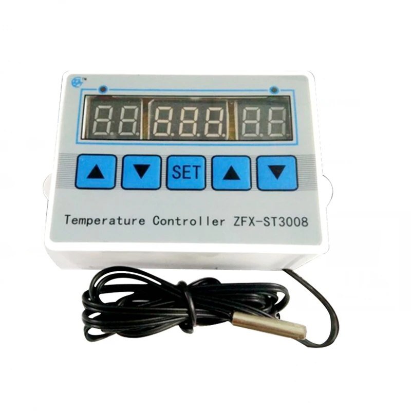 ZFX-ST3008 Microcomputer Digital Display Temperature Controller Thermostat Intelligent Time Adjustable Electronic Tem