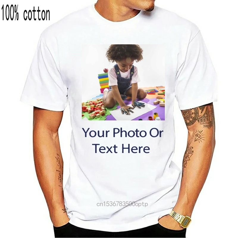 

Man Clothing PROMO Custom Personalized T-shirt Photos Or Text On T-shirt CLEARANCE FOR KIDS Casual Tee Shirt