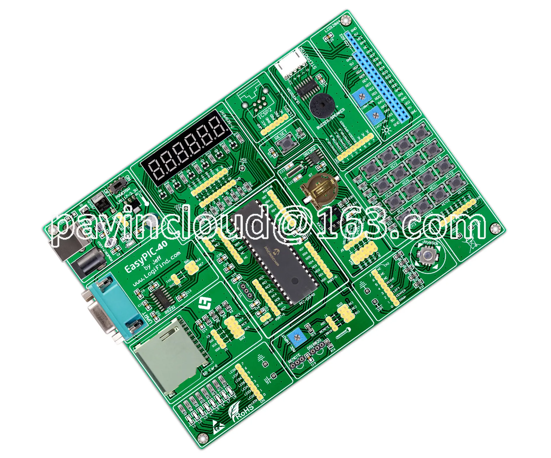 

PIC MCU Learning and Development Board Easypic-40 with PIC16F877A Chip Routines