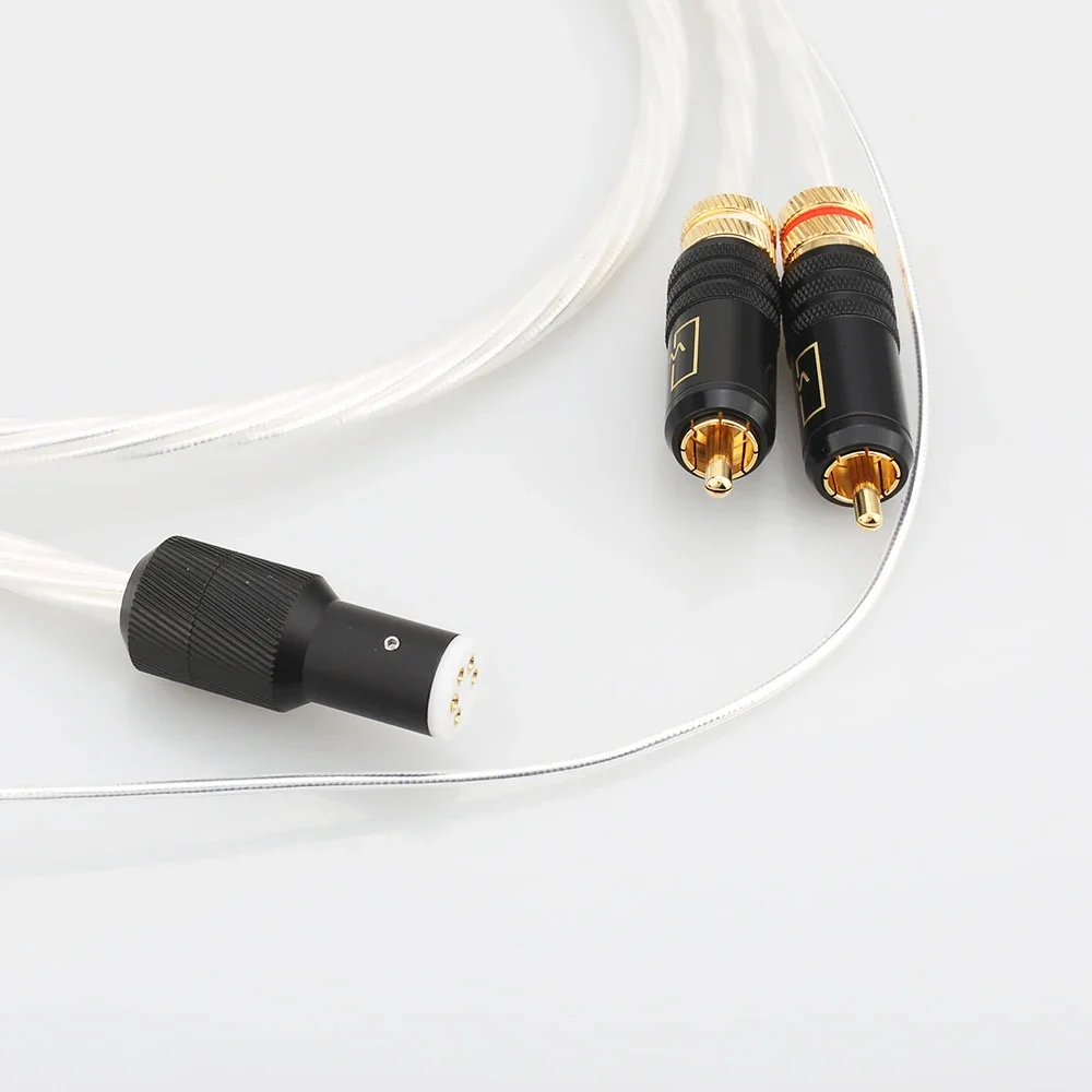 Кабель Tonarm 5-контактный провод DIN на 2RCA проигрыватели фонокорректоров аналоговый