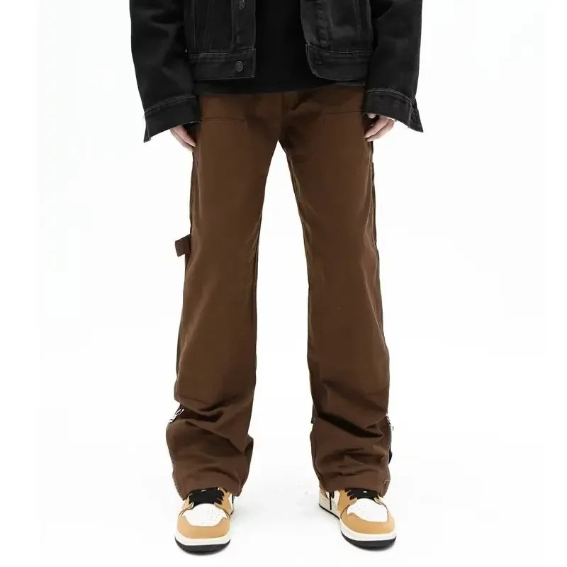 2022 винтажные брюки-карго в американском стиле осень/зима модные свободные брюки