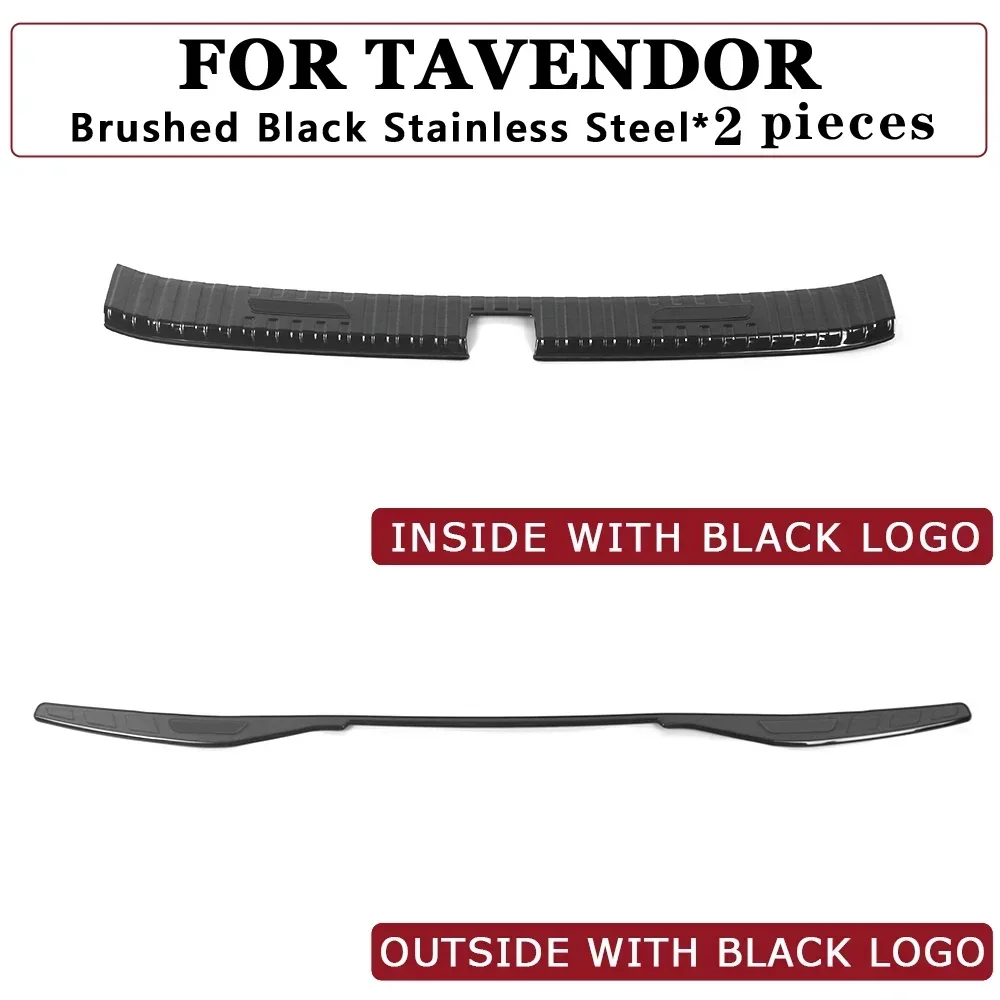 

Бампер багажника для Volkswagen Tavendor 2023 2024, автомобильные аксессуары, Нержавеющая Задняя искусственная оболочка, украшение