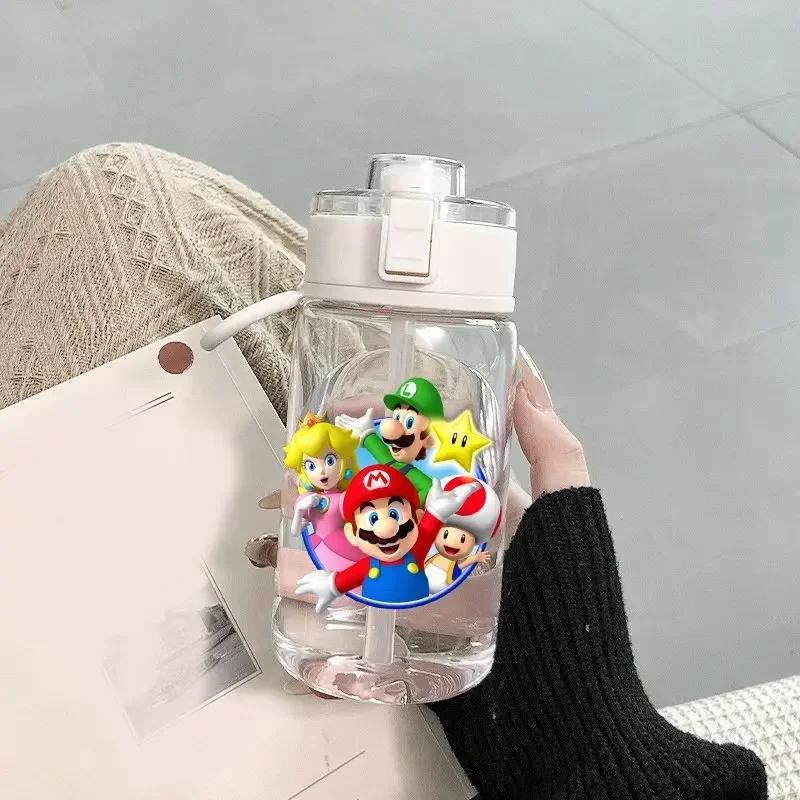 Портативная бутылка для воды в стиле Super Mario Bros мультяшная Спортивная уличная