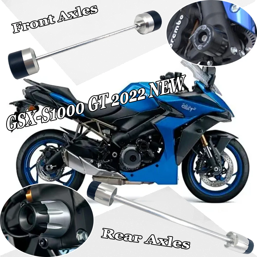 

2022 Front Or Rear Axle Fork Wheel Crash Slider For Suzuki GSX-S1000 GT Motorcycle Accessories Swingarm Spools Parts s1000gt