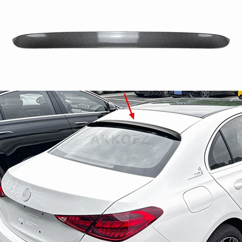 Для Mercedes W206 Sedan C-Class 4DOOR C200 260 C43 C63 AMG 2022 + глянцевый черный задний спойлер на крышу