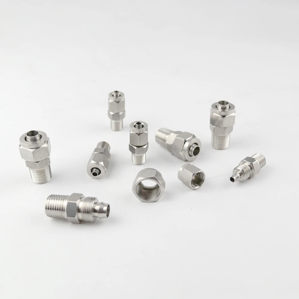 

1/8" 1/4" 3/8" BSPT Male x 6/8/10/12mm OD PU Tube Air Pneumatic Quick Coupler Fast Twist Hose Stainless 304 Connectors Fittings