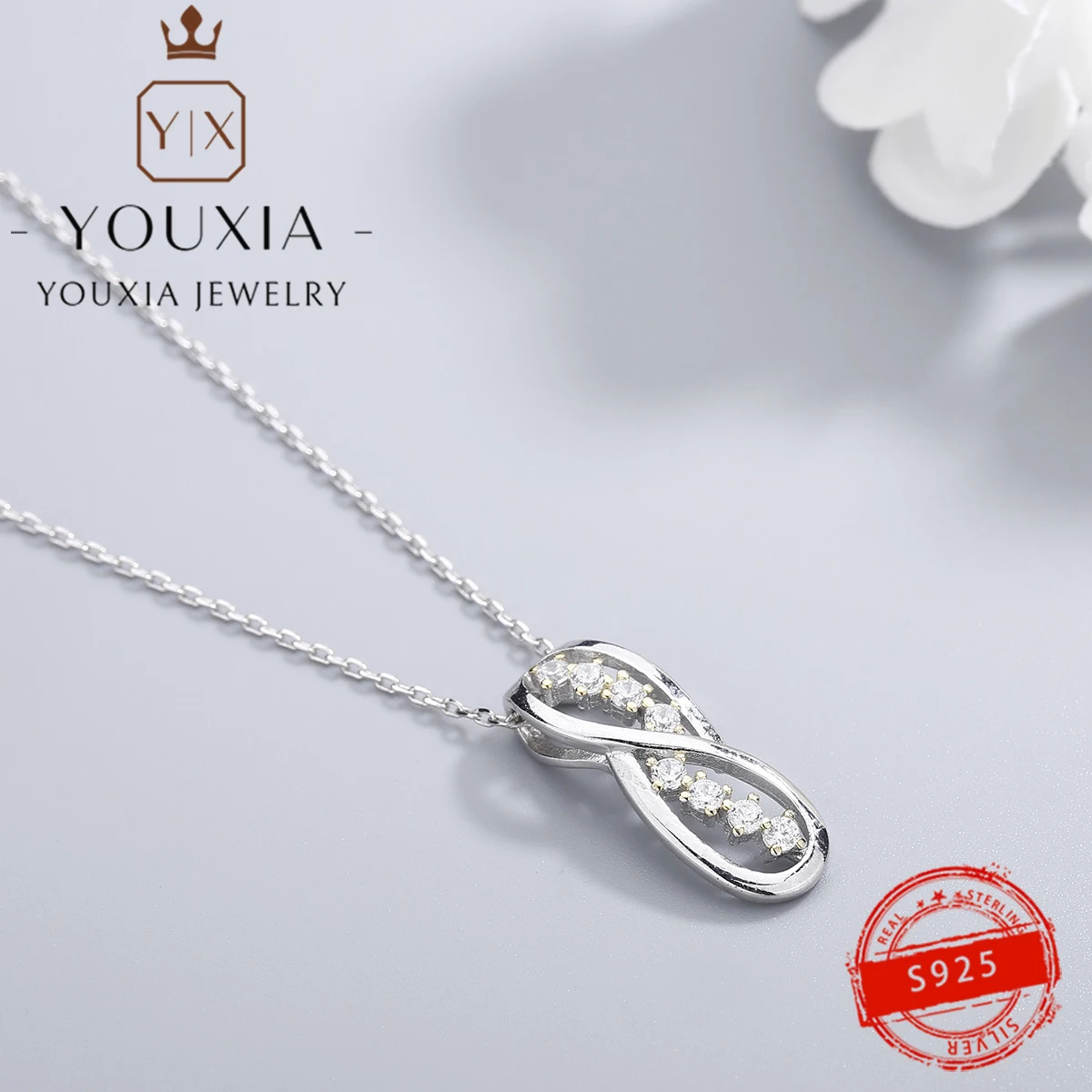 hot selling own brand diy s925 silver design full diamond party banquet fashion personality ladies high fashion shiny jewelry free global shipping