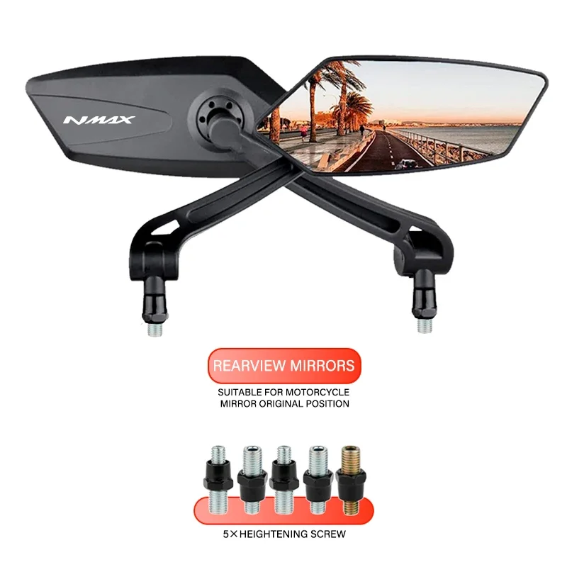 

Регулируемое вращающееся зеркало заднего вида для YAMAHA NMAX N MAX 125 NMAX 155 NMAX 150 NMAX 125 NMAX боковые зеркала заднего вида для мотоцикла