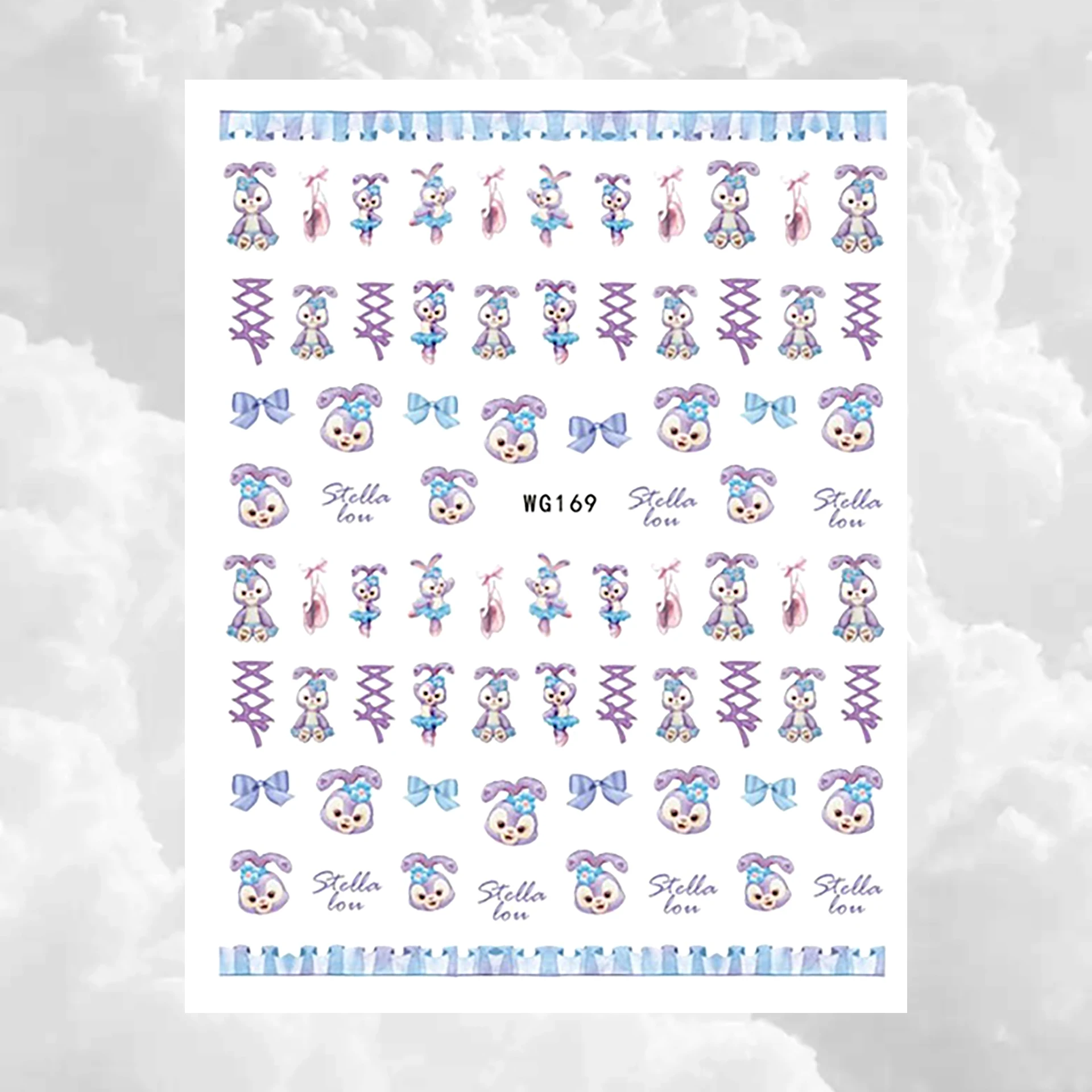 Дисней История игрушек Даффи Лило и Стич слайдер для ногтей 3D наклейки дизайна