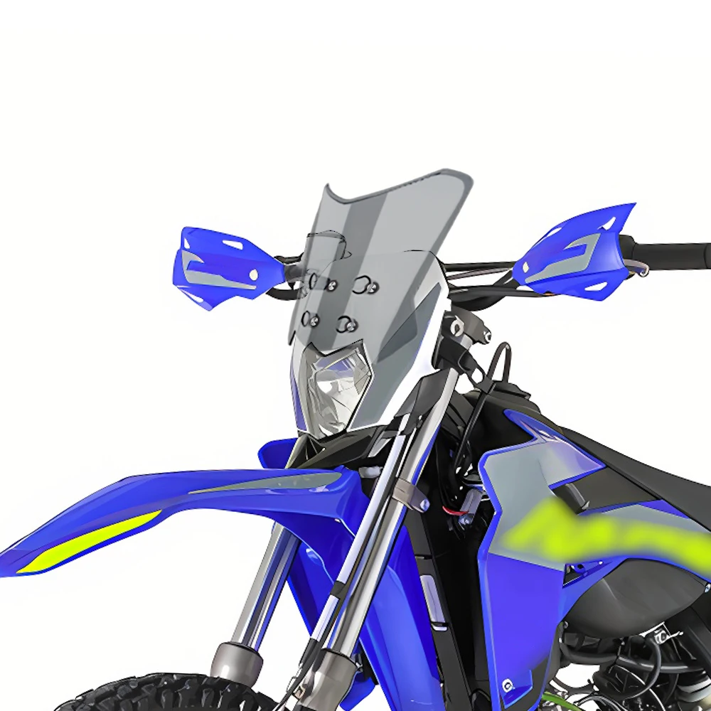 Фото Ветровое стекло-дефлектор для мотоциклов SHERCO 50 SE-R, SM-R, SM-RS, удлиненный, для приключений №5