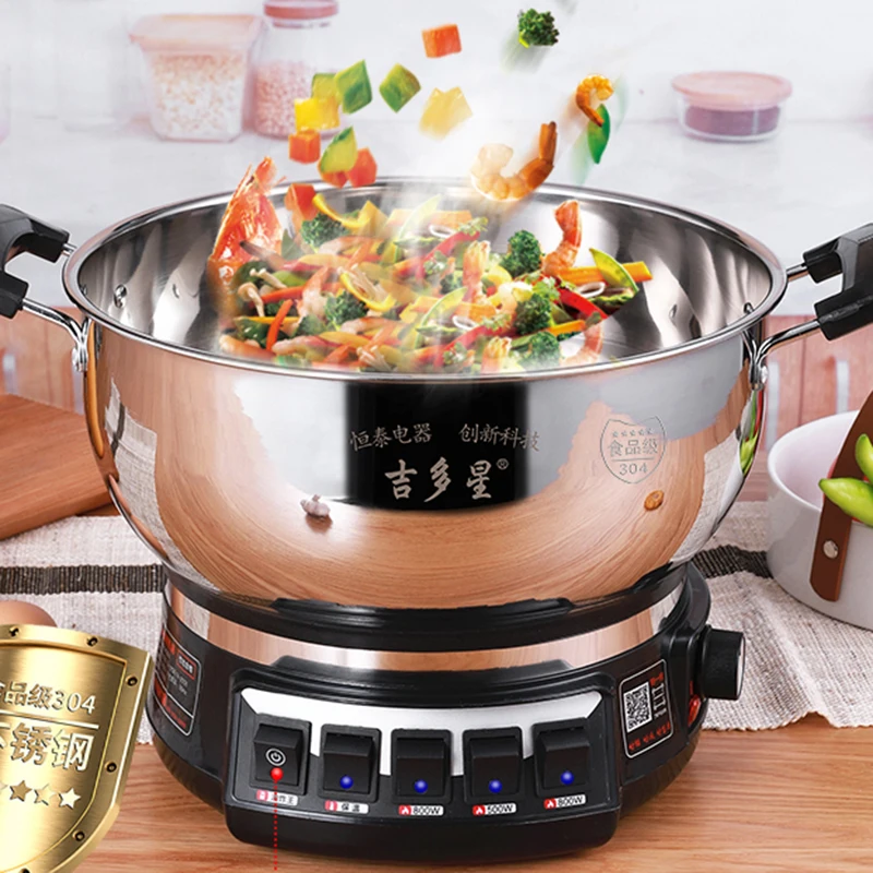

Kitchen Electric Steamer Boiler Stainless Steel Steamery Food Noodle Roll Multi Cooker Dim Sum Fish Cucina Kitchen Cooking Pot