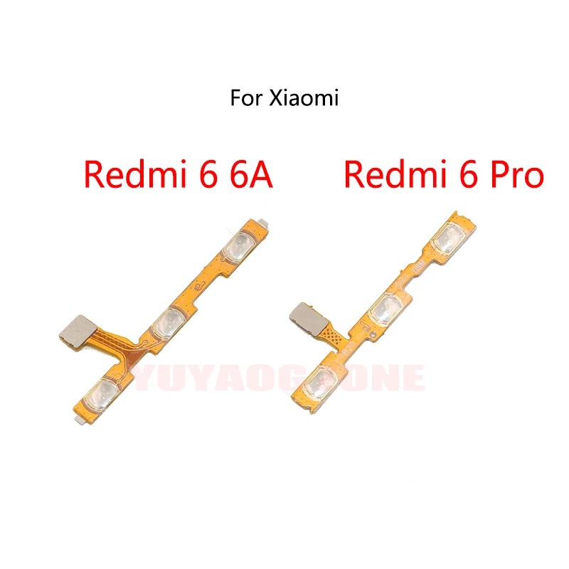 

50 шт./комплект, кнопки питания для Xiaomi Redmi 6 Pro 6A