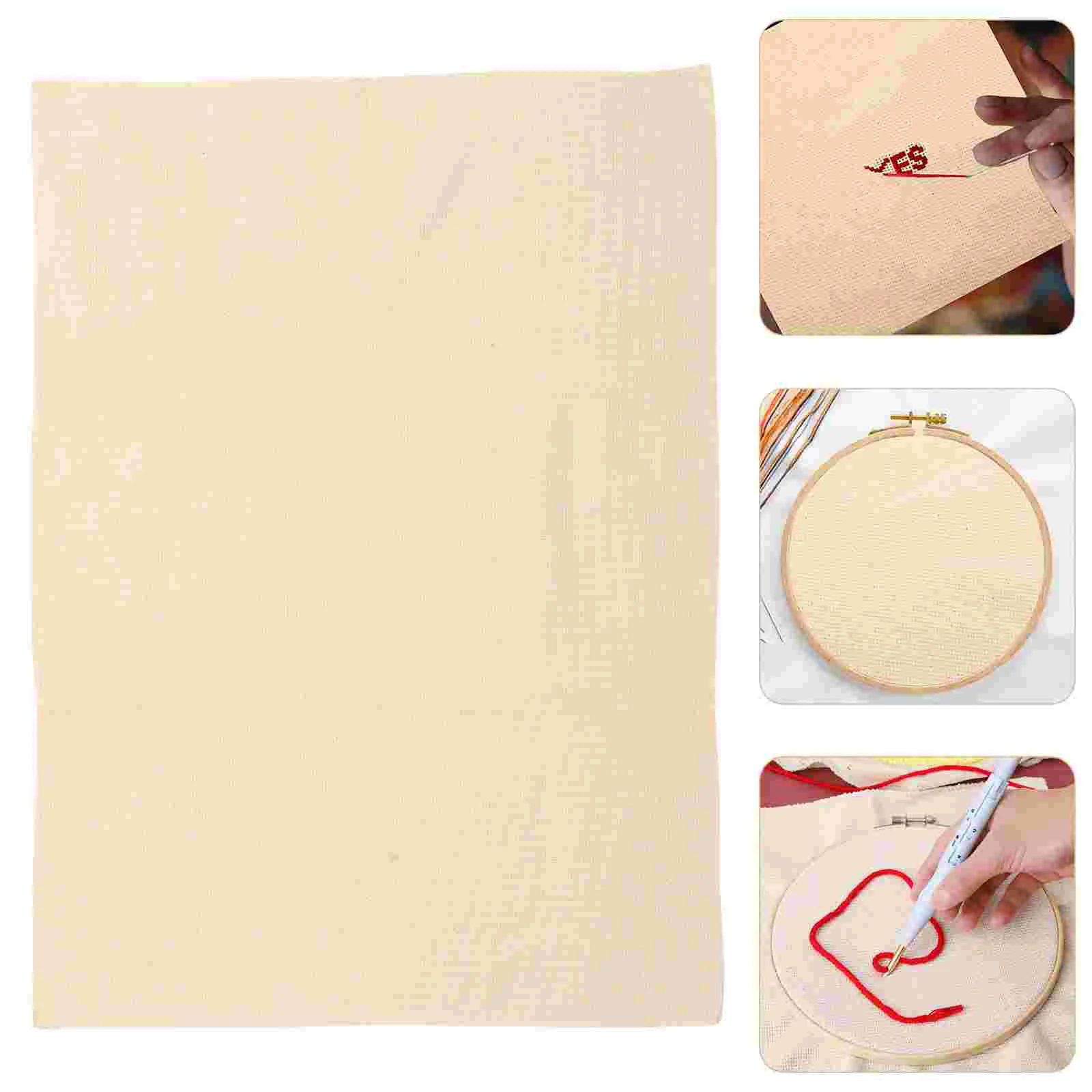 

Cloth Embroidery Punch Needle Fabric Cotton Poke Diy Creative Monkstool