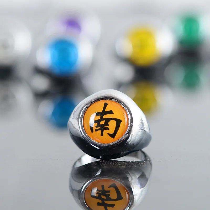 Fans 10style Anime Ring Red Cloud Cartoon fashion cosplay Rings accessories Prop Gift Women Men