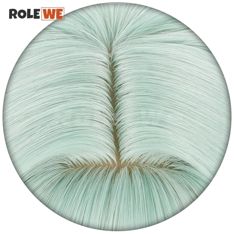 Парик для косплея зайчика Miku зеленые длинные термостойкие искусственные волосы