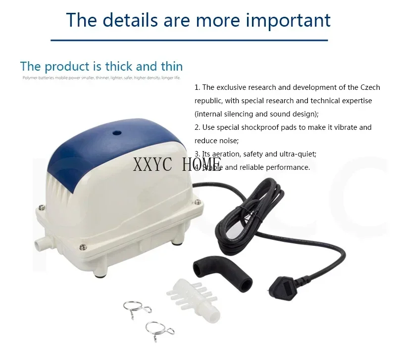 Воздушный насос JEBAO ECO 65 Вт 100 л/мин низкий уровень шума аэратор для пруда Koi