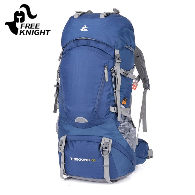 FREE KNIGHT Internal Frame Outdoor Hiking Backpack 60L Waterproof Camping Backpack Bag Outdoor Travel Climbing Trekking Bag