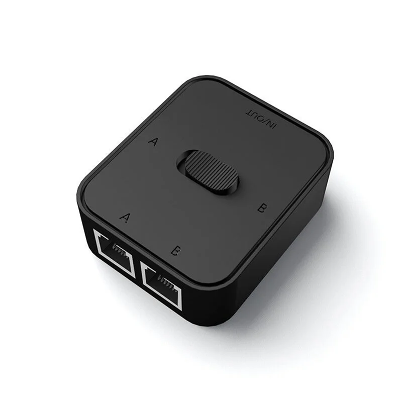 2-портовый сетевой коммутатор RJ45 LAN CAT6 1000 Мбит/с 2 в 1 выход/1 внутренний внешний