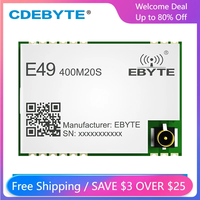 Модуль РЧ CMT2300A 433 МГц 470 МГц CC1101 SPI 20dBm FSK MSK IPEX, отверстие для штампов FEC CDEBYTE, модуль передачи данных