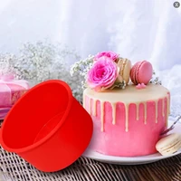 6 inch round shape moulds food grade silicone baking mold cake mousse ice creams chocolates pastry high quality and safety