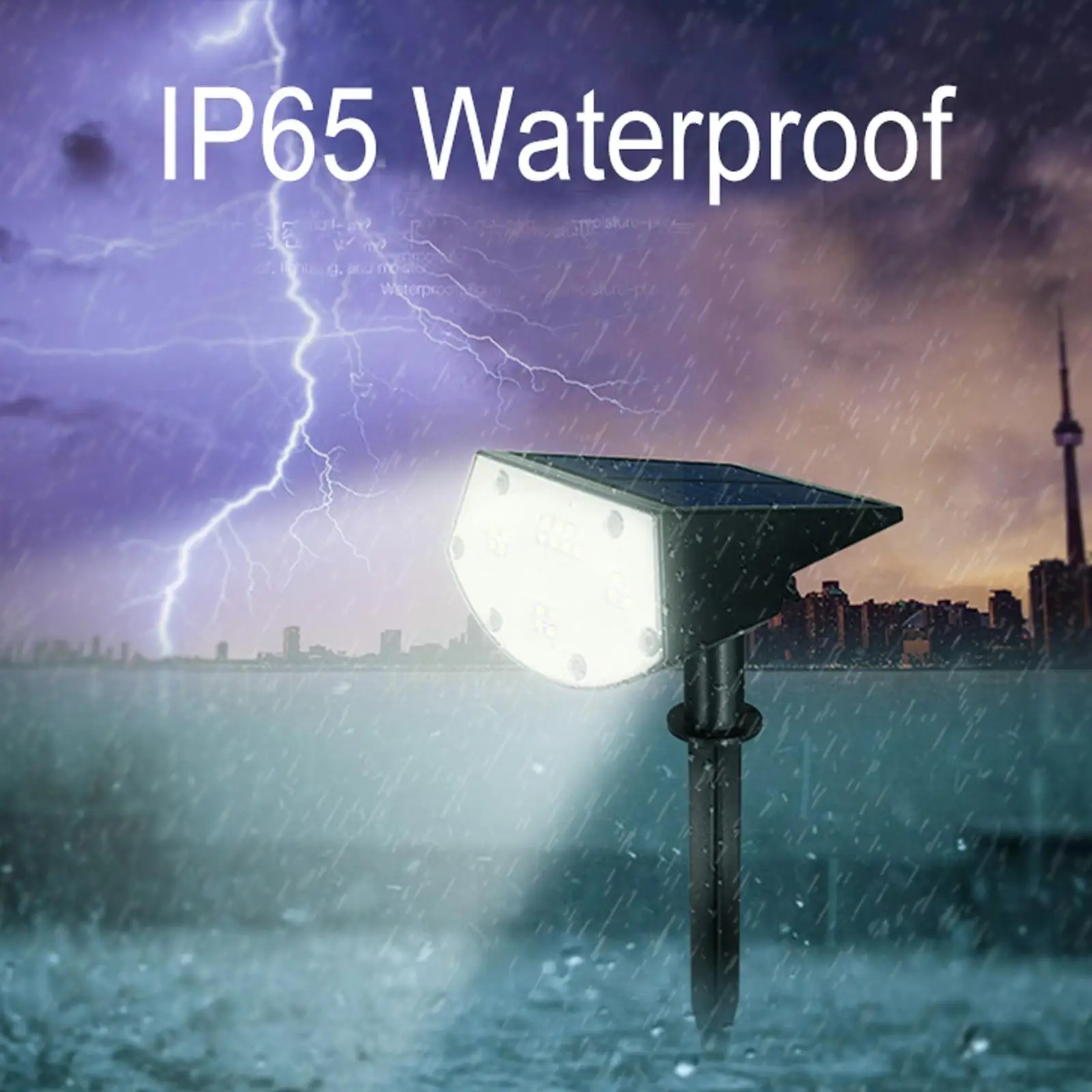 

Solar Spot Lights Outdoor Rgb 7 Colors Solar Landscape Spotlights Solar Ip67 Adjustable 2-in-1 Outdoor Lights Waterproof V9j5