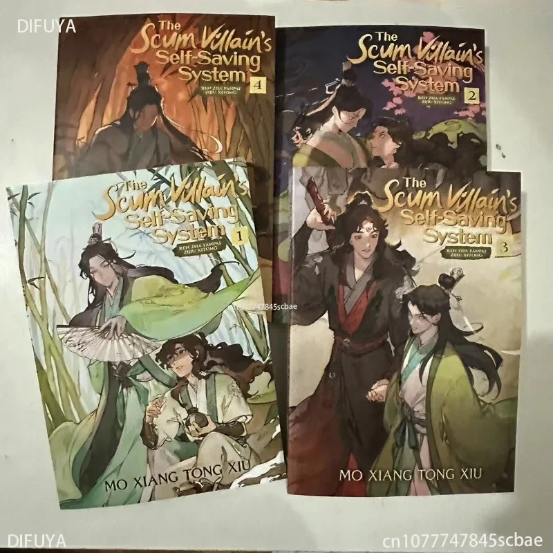 Английская версия Scum Villain Система самосохранения 1-4 Author Moxiang Tongxiu Comic Novel Fantasy Xianxia