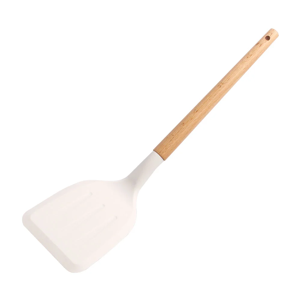 Spatula Kitchen Handle Metal Woodturner Stick Wok Spoon Pan Set Cooking Wide Non Utensil Cookware Spatulasflexible