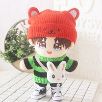 20cm dolls clothes soft animal sweater kids toy gifts winter vintage sweater knitwear birthday christmas gifts free shipping
