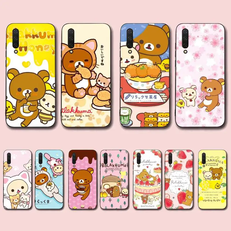 

R-Rilakkuma cute Phone Case for Xiaomi mi 5 6 8 9 10 lite pro SE Mix 2s 3 F1 Max2 3