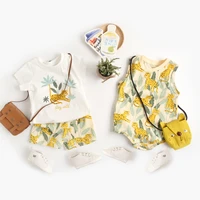 childrens clothing summer cartoon baby clothes baby clothes cotton boys suits baby bodysuits