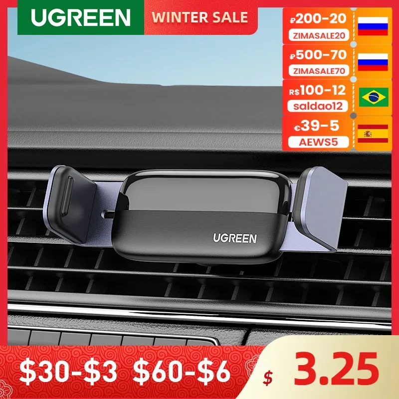 

Ugreen Car Phone Holder Mobile Phone Support For iPhone 13 12 Pro Max Xiaomi Huawei Mount In Car for Cell Phone Car Holder Stand