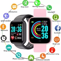 y68 smart watch men 2021 smartwatch heart rate blood pressure sleep motion tracking monitoring smart bracelet for android ios