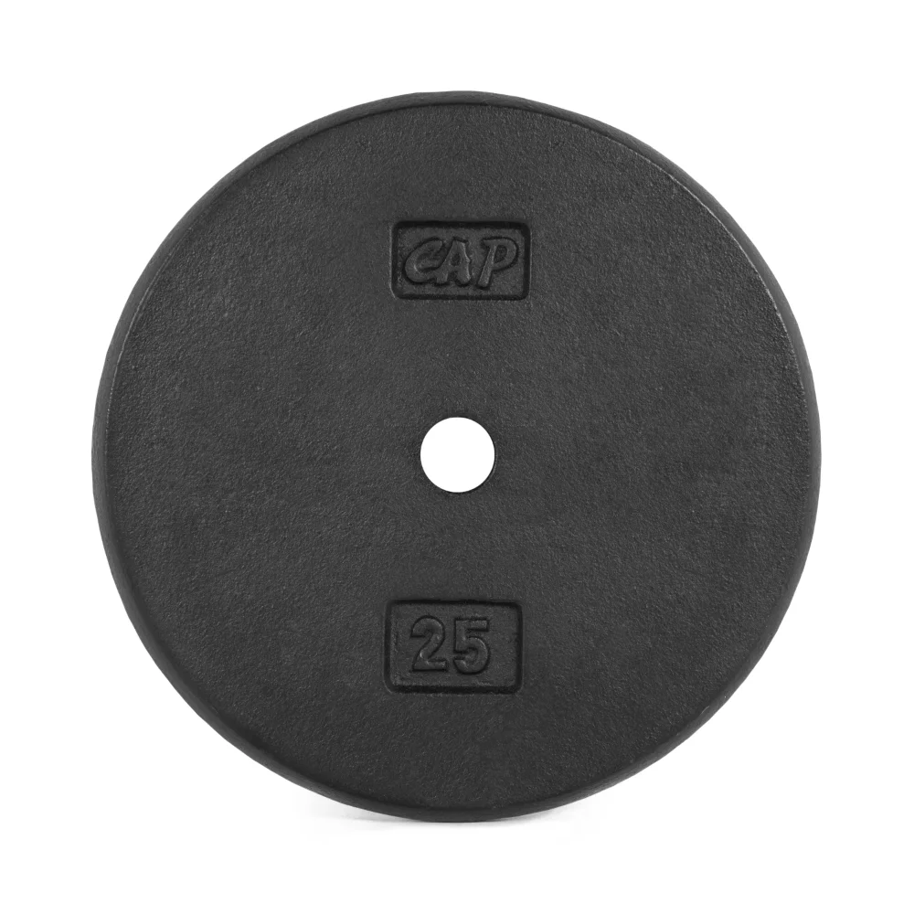

Barbell Standard Cast Iron Weight Plate, 25 Lbs., Black weight plates barbell weights