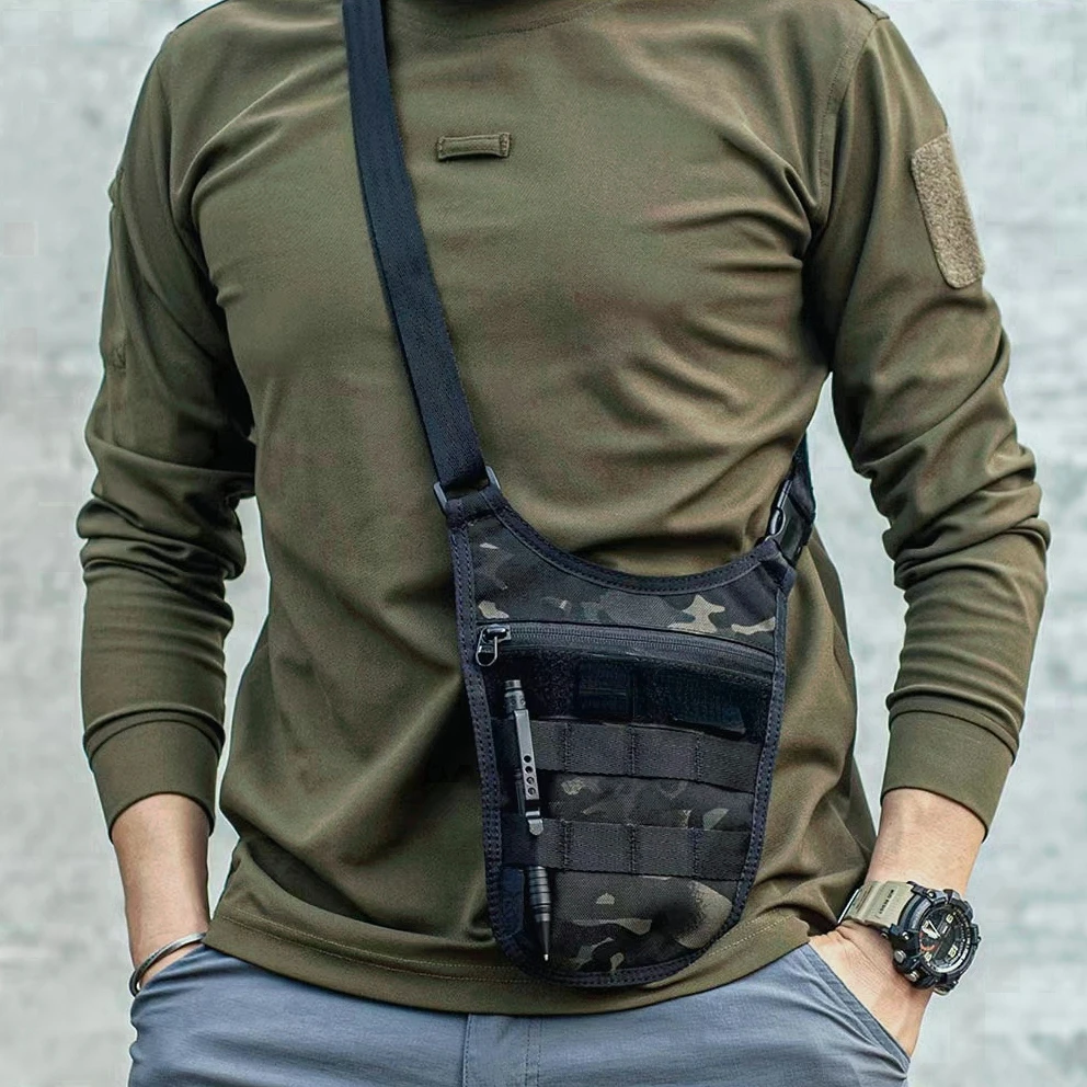 

Tactical Shoulder Bag Concealed Bag Molle Edc Pouch Shoulder Crossbody Secret Agent Fitted Anti Theft Wallet Hunting Accessories
