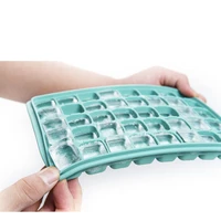 household 40 hole square ice lattice ice maker mold with cover