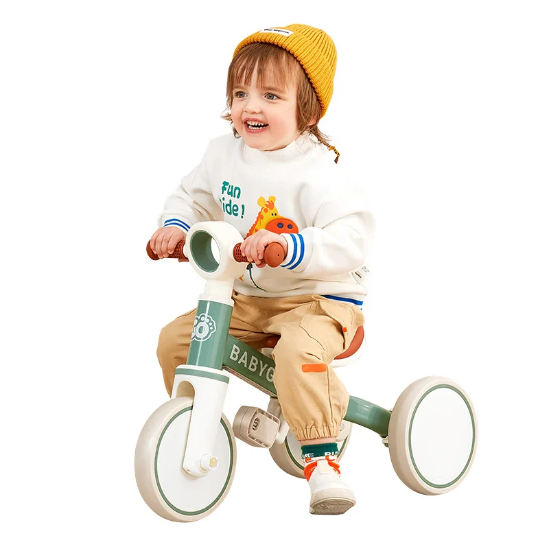 Children's Tricycle Bicycle Walking Child Artifact Multi-functional Light Bicycle Baby Balancing Car  Tricycle