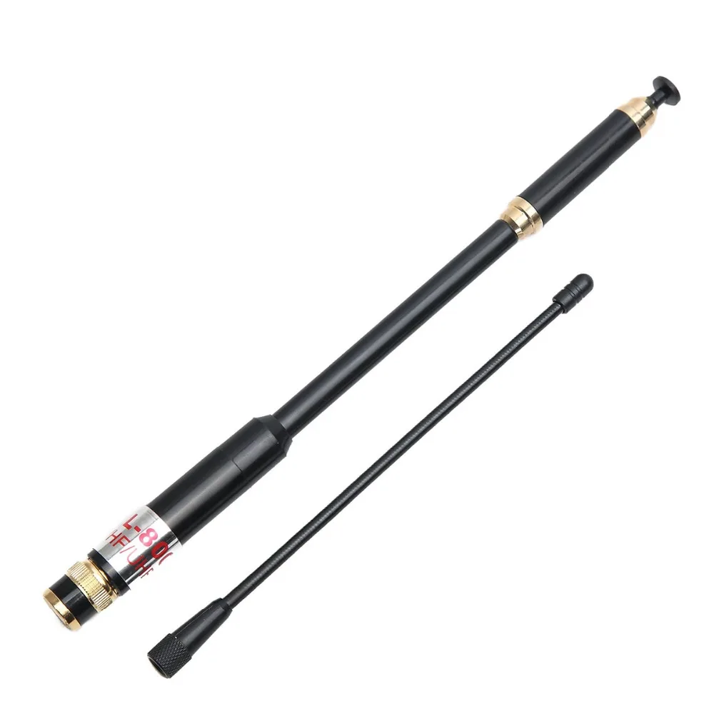 Harvest Antenna AL-800 BNC Dual Band 144/430MHz High Gain Telescopic Antenna for Kenwood TYT HYT ICOM YAESU Walkie Talkie Radio