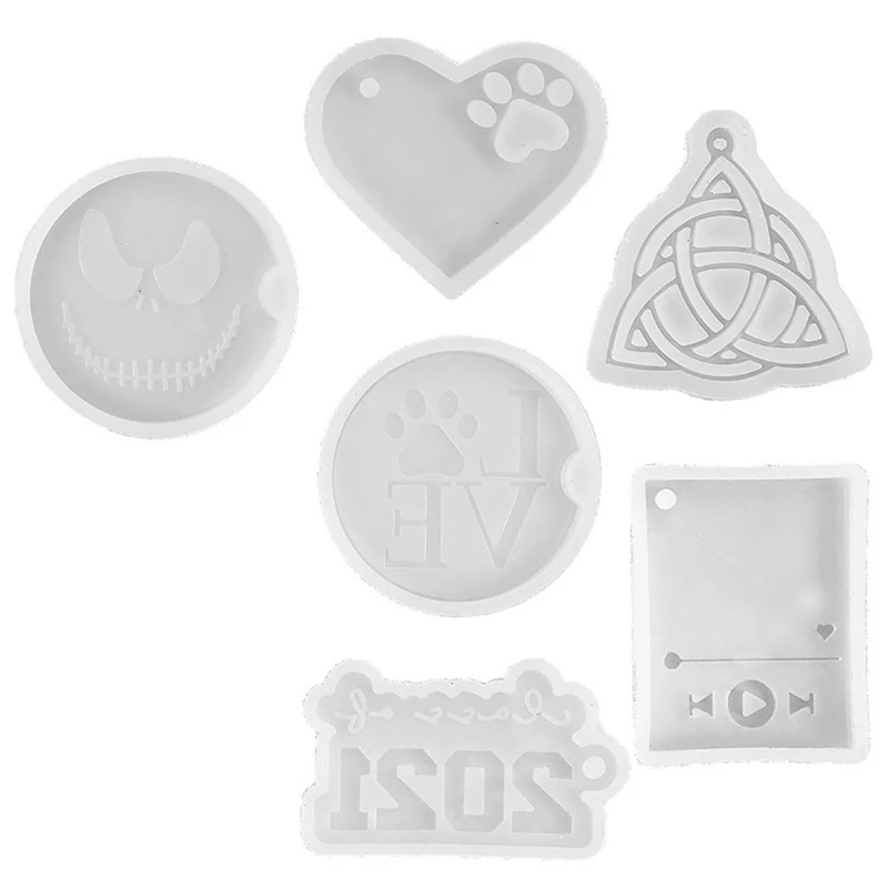

6Pcs Creative Cartoon Animal Listing Game Machine Silicone Mold Chocolate Fondant Mold