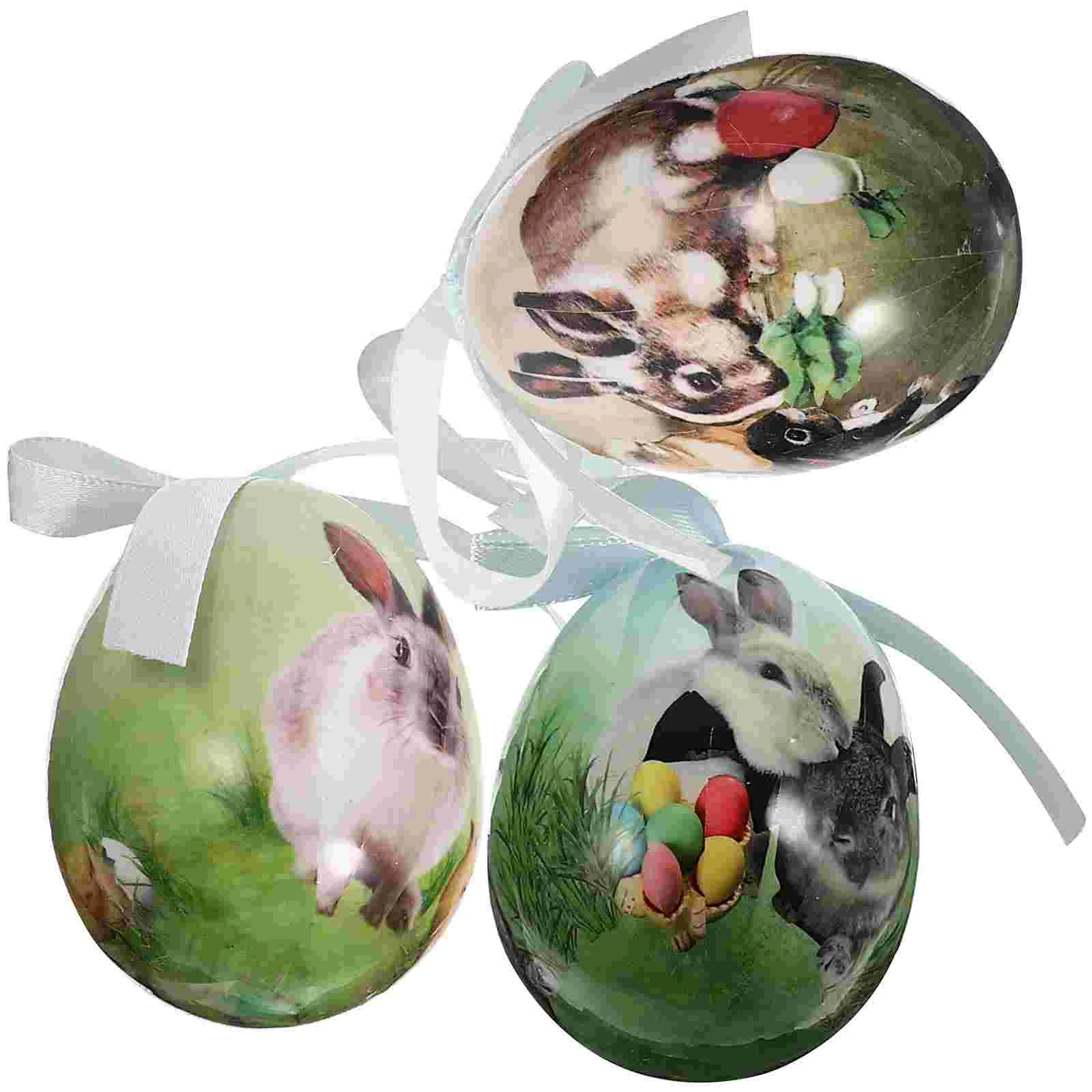 

Easter Egg Ornaments Eggs Hanging Tree Decorations Basket Party Decoration Filler Ornament Centerpieces Toys Craft Pendants Foam