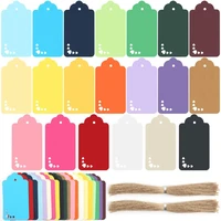 200 pcs gift tags 20 colors tags with string paper tags coloured gift tags for gifts arts and crafts wedding holiday