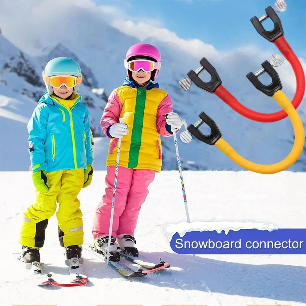 

Ski Tip Connector Snowboard Connector Snowboard Clip Ski Connector Sport Snowboard Outdoor Essential Ski Beginner Holder, T B5j9