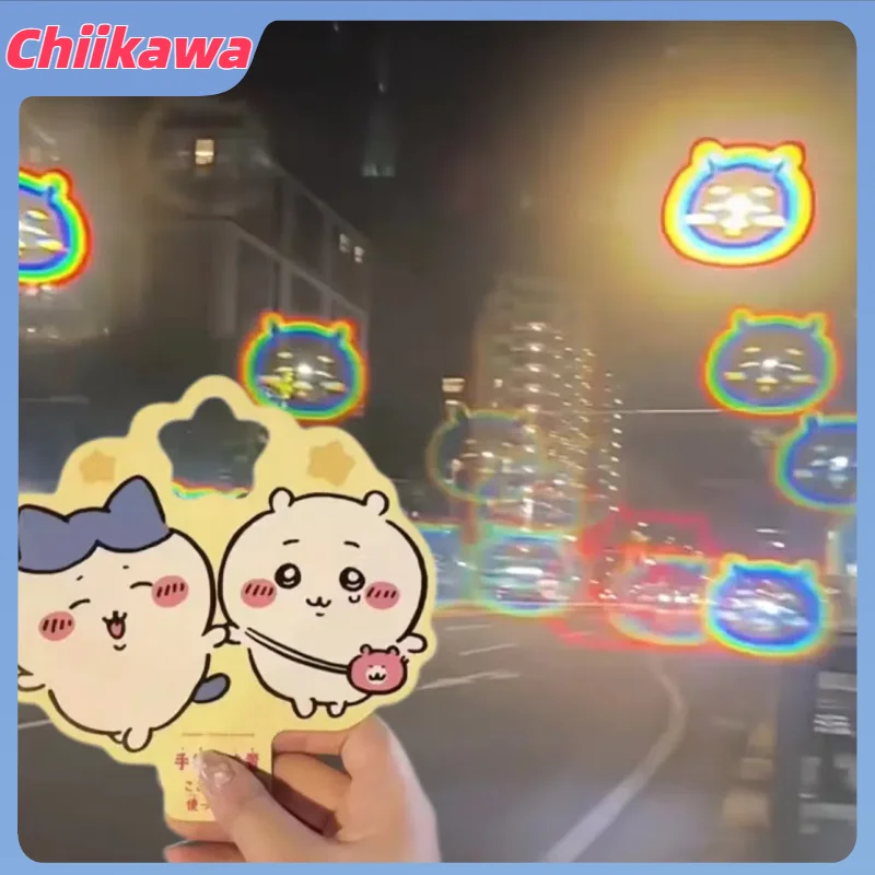 Kawaii Chiikawa фейерверк ручной карты для специальных эффектов фильтры очков