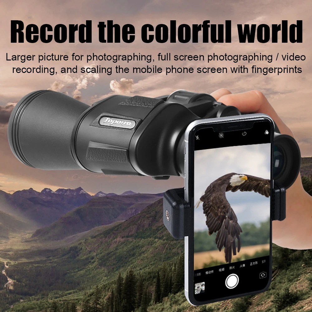 

20x50mm HD Binoculars Long Range Professional Outdoor Hunting High Magnification Zoomable Telescope with Mobile Phone MountStand