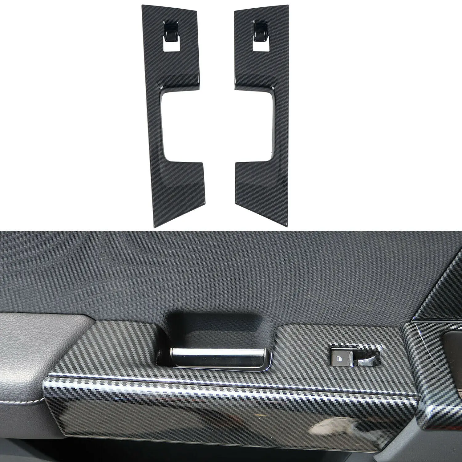 

Rear Door Window Lift Switch Button Cover 2pcs For Ford F150 F-150 4-Door 2021