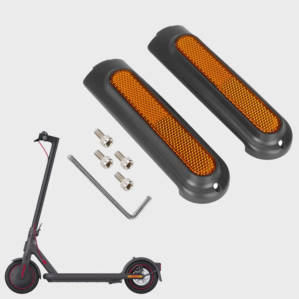 

Electric Scooter Wheel Cover Reflective Strip Hub Protective Shell Side Reflective Strap For E- Scooter Accessories Hub Cap